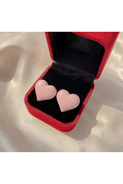 monalisatoka Kadın Pastel Tonlar Kalp Küpe Seti 4 Çift