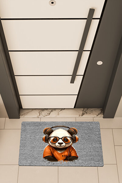 Dormot Home Υψηλής ποιότητας ψηφιακή εκτύπωση σε γκρι χρώμα, με θέμα το Panda...