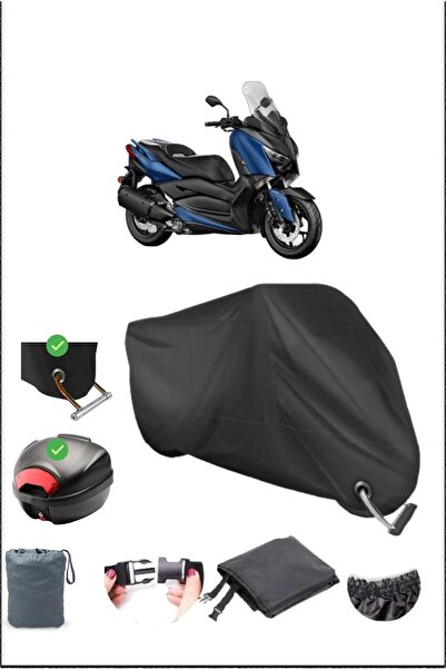 Breen Black Yamaha X-Max 250 Rear Bag Lock Compatible Waterproof Canvas (Moto...