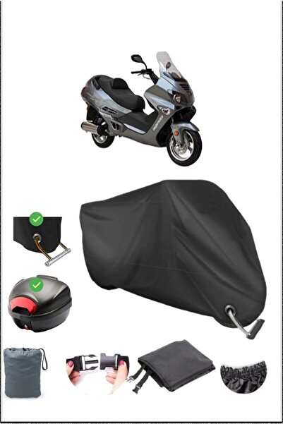 Breen أسود آسيا أرمادا 250 قفل خلفي متوافق مع القماش المشمع المقاوم للماء (دراجة نارية)