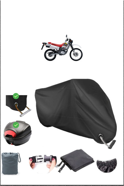 Breen Black Honda Xlr 125 Rear Bag Lock Compatible Waterproof Canvas (Motorcy...