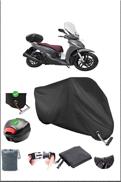 Breen أسود KYMCO PEOPLE S 125I غطاء خلفي متوافق مع القماش المشمع المقاوم للما...