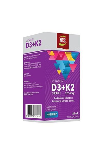 NCS 20MlDropsVitaminD3 + K2