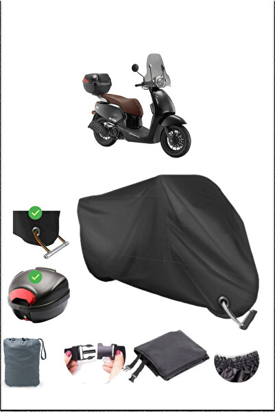 Breen Black Rks Vps 125 Rear Bag Lock Compatible Waterproof Canvas (Motorcycle)