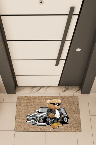 Dormot Home Υψηλής ποιότητας ψηφιακή εκτύπωση σε καφέ χρώμα, κομψό χαλάκι πόρ...