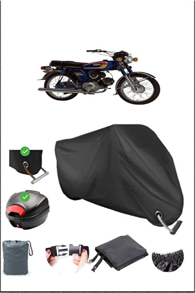 Breen أسود YAMAHA YB 100 قفل خلفي متوافق مع القماش المشمع المقاوم للماء (دراج...