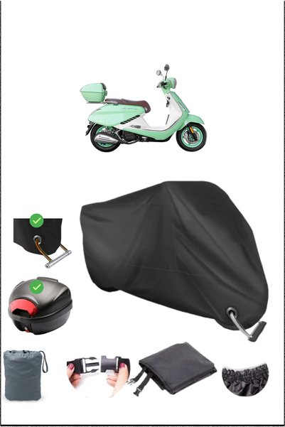 Breen Black Yuki Gelato 150 Rear Bag Lock Compatible Waterproof Canvas (Motor...