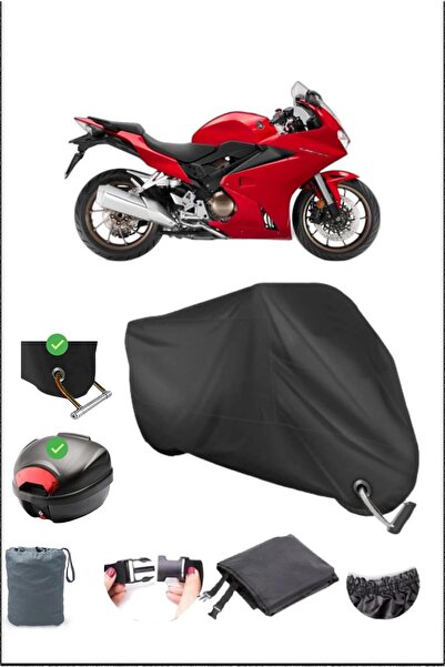 Breen Black Honda Vfr 800 Rear Bag Lock Compatible Waterproof Canvas (Motorcy...