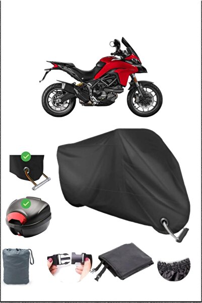 Breen Black Ducati Multistrada 950 Rear Bag Lock Compatible Waterproof Canvas...