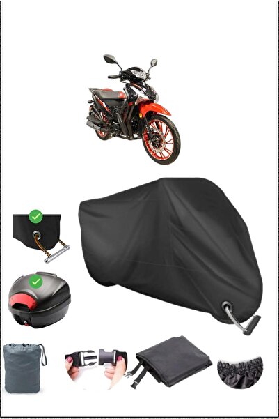 Breen Black Arora Smart 50 Rear Bag Lock Compatible Waterproof Canvas (Motorc...