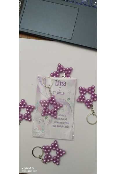 ORYO سلسلة مفاتيح على شكل نجمة - حورية البحر 15 تذكارًا لعيد الميلاد