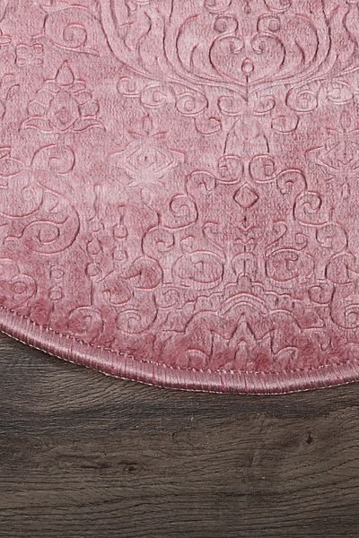 Dokumacıoğlu Nova Powder Oval 60x100 + 50x60 cm Σετ 2 πατάκια μπάνιου με αντιολισθητική βάση που πλένεται