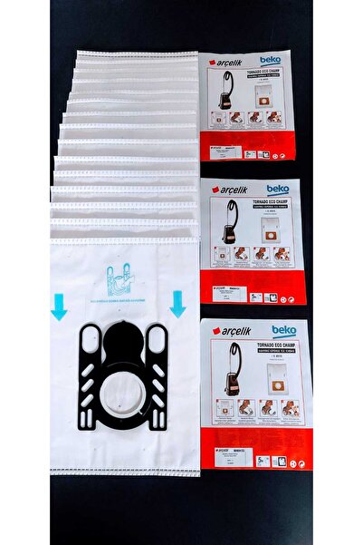 Arçelik Orijinal S/4935 Elektrikli Süpürge Toz Torbası 15 Adet