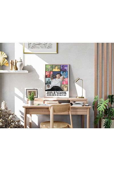 512 STORE Jeon Junkook K-Pop Star Aesthetic Music Wall Decor Painting Poster Frameless Design