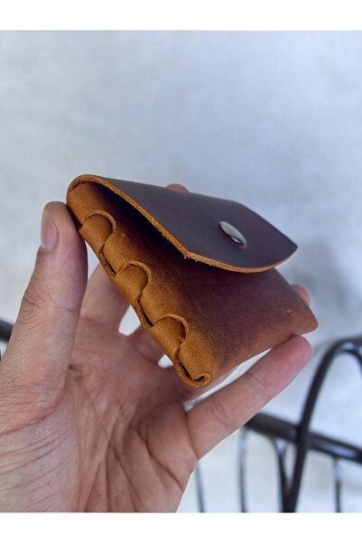 TeriArte Hakiki Deri Kartlık, Gerçek Deri Minimal Kartlık, Tek Çıtçıtlı Geçme...