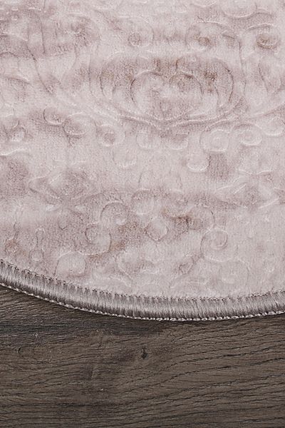 Dokumacıoğlu Nova Mink Oval 60x100 + 50x60 cm Σετ 2 πατάκια μπάνιου με αντιολισθητική βάση που πλένεται