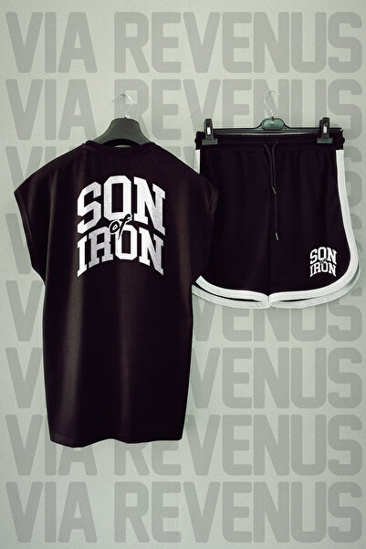 Vordevia طقم رياضي بأكمام قصيرة مطبوع عليه Son Of Iron