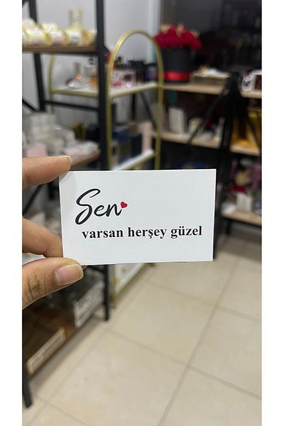 ARLetikettasarım Card Sen Scris Inima 5x8 cm 50 Buc