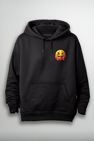 Merch&ice Emodži sa isplaženim jezikom Štampano unisex dukserica