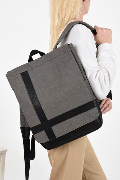 H&D COLLECTİON Canvas Sand Backpack - Ideal for Casual and School 419