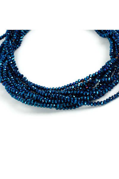 yfhobi 1 Dizi (130-135 Adet) - 3 mm Yassı Kristal Cam Boncuk Dizisi Kaplama M...