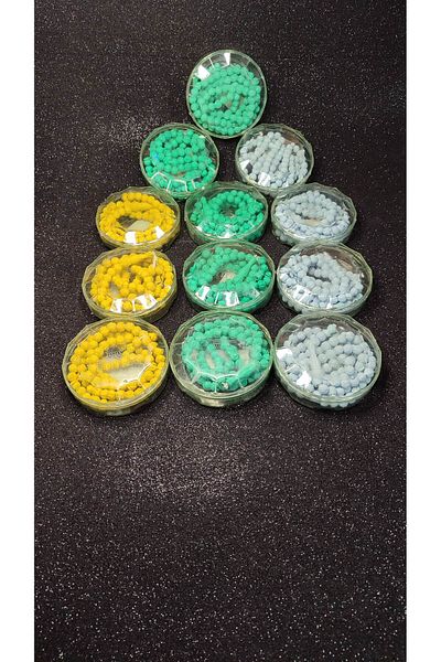 Fatih Rose Frigurant Rose Patterned 99'Luck Solvers (12 Pcs) Colours (Green -Yellow-Lilac)