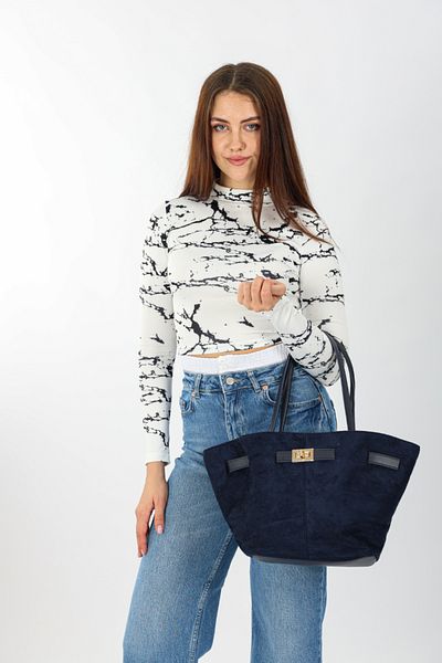 torime Geantă de umăr pentru femei din piele intoarsa - Accesoriu pentru centura, magnet, curea lunga, design elegant