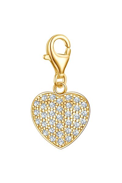 Rafaela Donata Silbercharm Charm Sterling Silber gelbgold Zirkonia weiß
