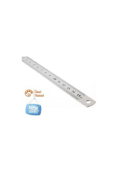 İNCİ TUVAL Lutart Steel Ruler 15 cm