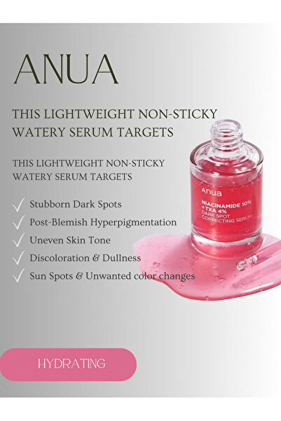 ANUA Evening Skin Perfection Pack - Niacinamide 10% TXA 4% Dark Spot Correcting Serum 30ml And Heartleaf