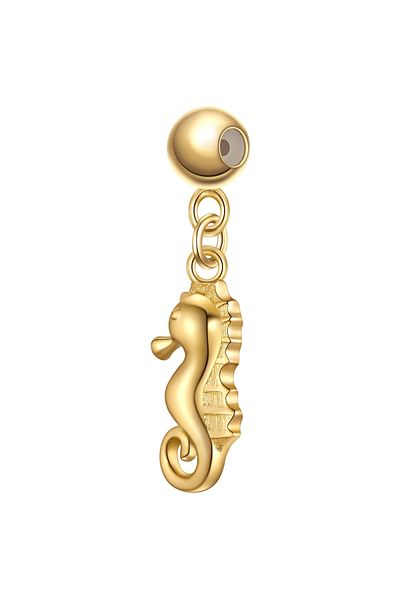 Glanzstücke München Silbercharm Charm Sterling Silber gelbgold