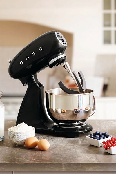SMEG 50's Style Retro Black 800 W 4.8 Lt Dough Mixing Machine