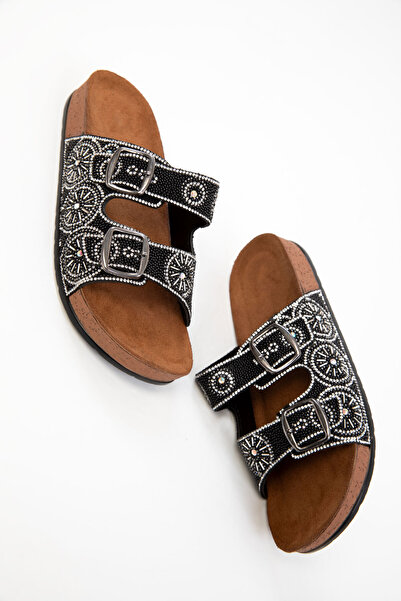 SOHO Papuci negri pentru femei 20227