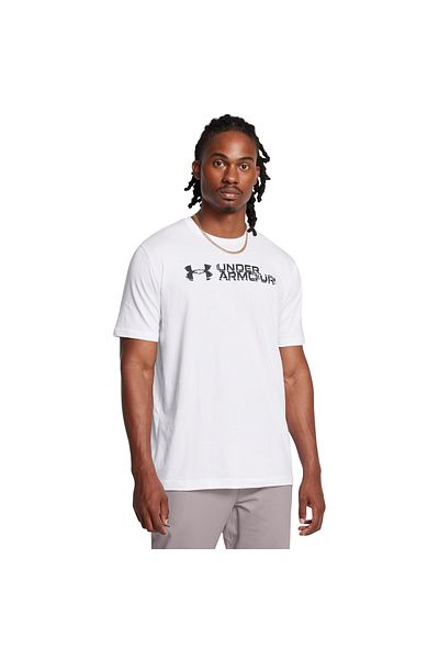 Under Armour Men's Ua Sliced Wordmark 60/40S Short Sleeve T-Shirt 1386807 -100