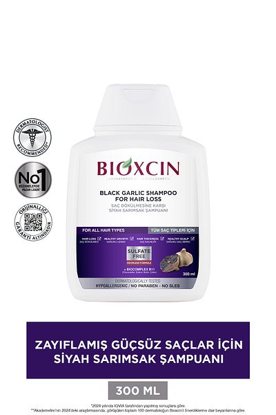 Bioxcin Šampon s černým česnekem 3x300ml