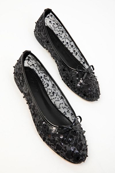 SOHO Schwarze Damen-Ballerinas 20244