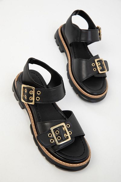 SOHO Women's Black Sandals 19086
