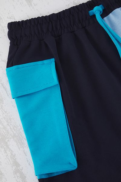 TRENDYOLKIDS Pletené kraťasy a bermudy v námořnické modré - Tkdss25Sr00001