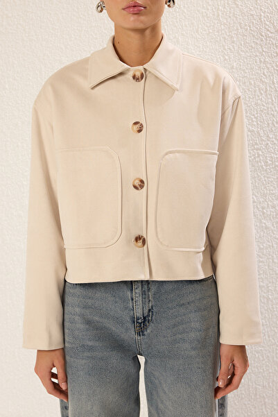 Trendyol Collection Ecru Regular Fit Twoss25Mo00011 Coat