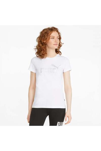Puma Ess+ Metallic Logo Tee Women's T-Shirt 848303