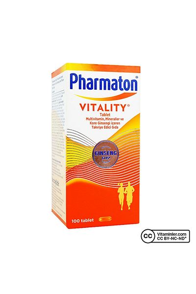 Pharmaton Vitality 100 Tablet Multivitamin8683060010213