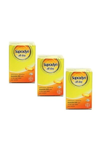 Supradyn All Day Koenzim Q10 30 Tablet 3'lü Paket