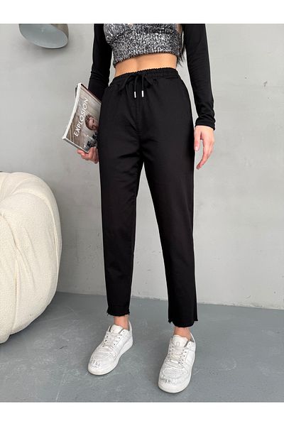 alanora Women's Woven Trousers - Elastic Waist Design