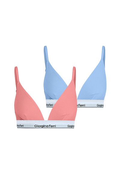GIORGINA FERRI Cutie de 2 pentru uz zilnic - Triunghi Bralet Isabelle cu banda elastica