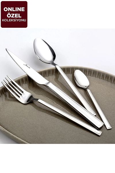 Jumbo Athena 84 Pieces 12 Person Fork Spoon Knife Set