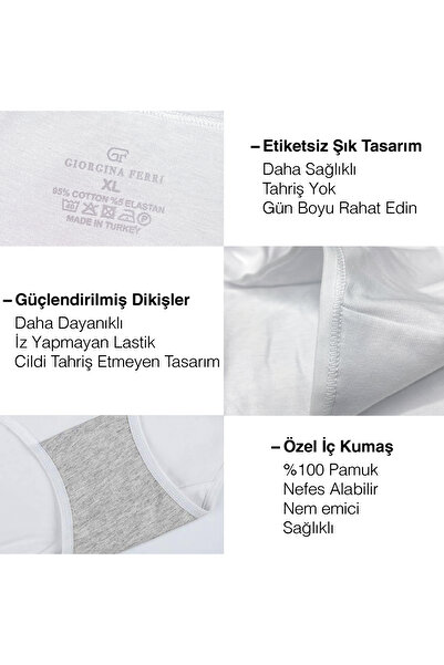 GIORGINA FERRI Lycra Box of 6 Premium Slip εσώρουχα Laura G-006 F