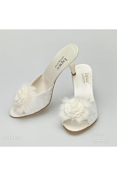 Espuar 505 Women's Slippers - Ecru