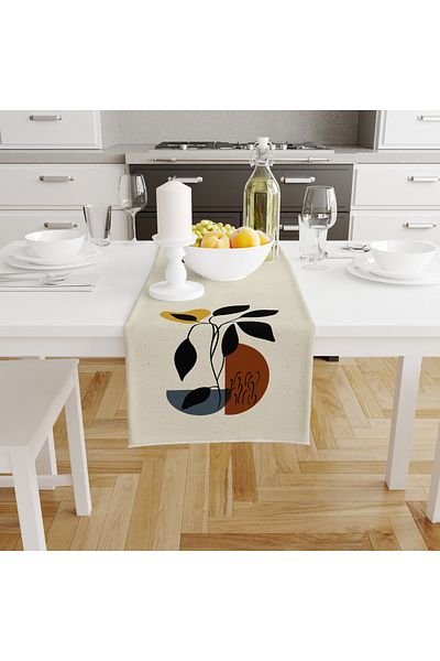 Filamente Ramadan Runner / Ramadan Pattern / Stain Resistant - Washable Micropetek Fabric 140x48