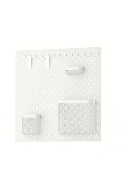 IKEA - SKADIS, çok amaçlı pano, beyaz, 56x56 cm