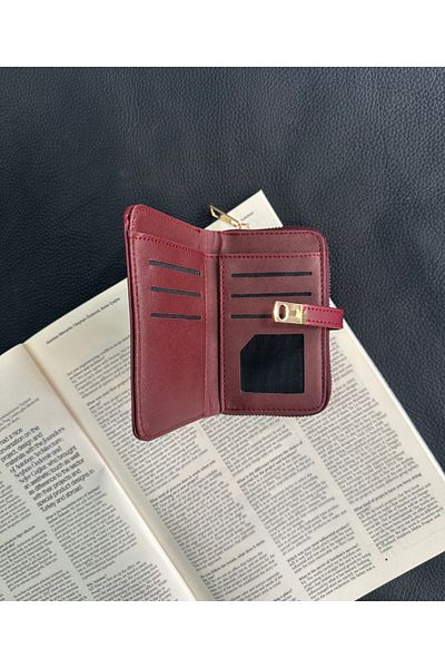 ALTUDA Women's Clip Closure Zipper Wallet